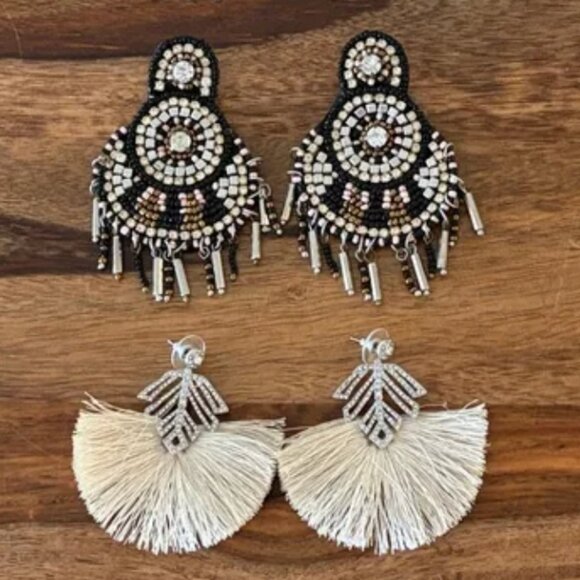 Express Jewelry - Set of 2 Express Statement Earrings